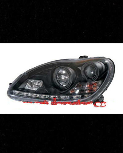 ĐÈN PHA LED CHÓA ĐEN MER W220 1998~2005